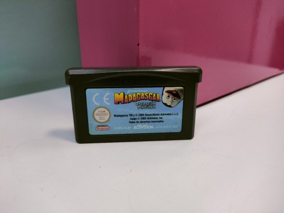 9-9-67222-1-Videojuego GBA Madagascar Operacion Pinguino