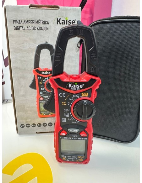9-9-74463-4-Pinza Amperimétrica Digital Kaise KS400N