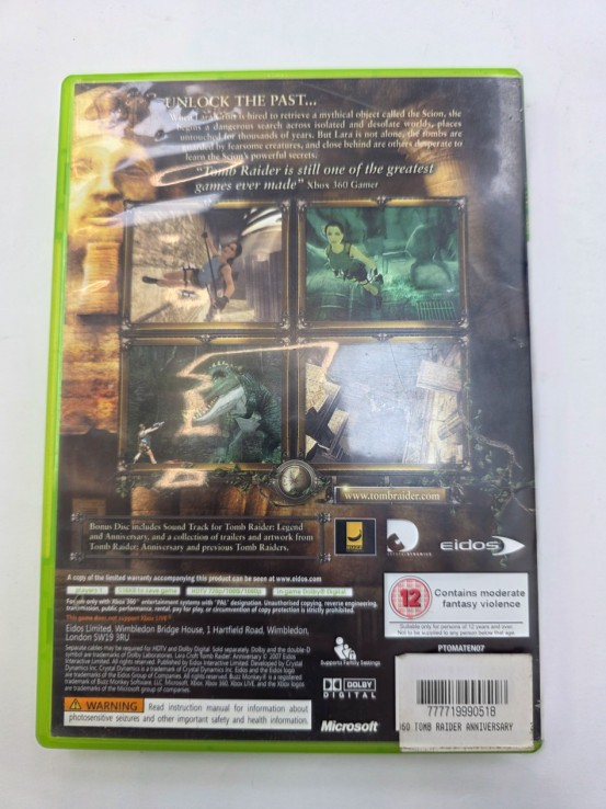1-1-273316-2-Videojuego Xbox 360 Tomb Raider Anniversary