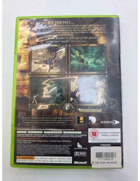 1-1-273316-2-Videojuego Xbox 360 Tomb Raider Anniversary