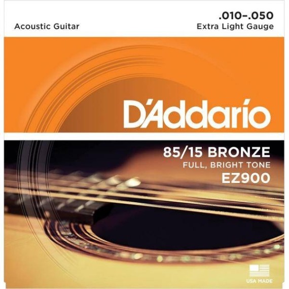 7-7-70381-1-JUEGO DE CUERDAS PARA GUITARRA ACÚSTICA EZ900 10-50 D'ADDARIO