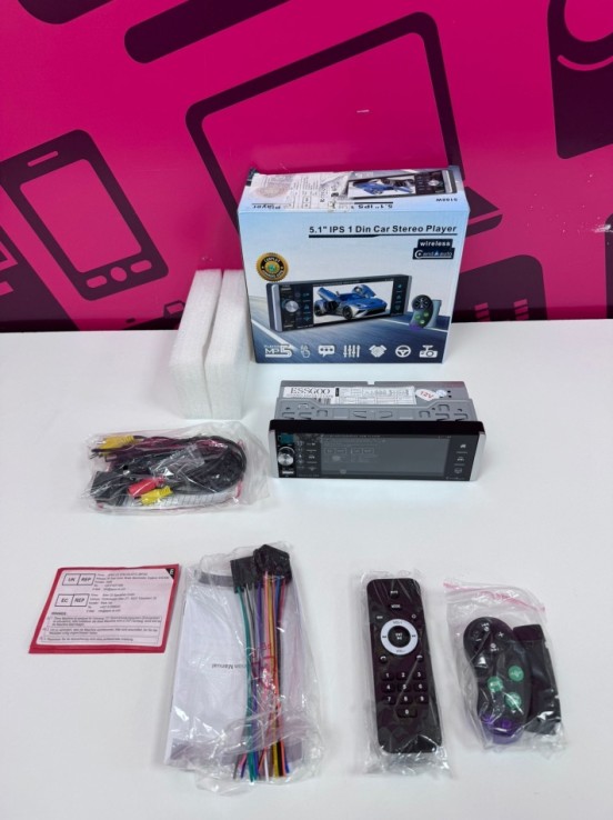 7-7-82470-1-Radio CD Casette Wireless 5.1 Ios 1 Din Car Sterio Player MP5
