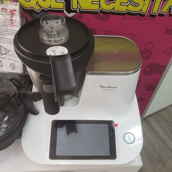 7-7-67201-2-Robot Multifuncion ROBOT COCINA MOULINEX CLIK COOK HF50PR30 BLANCO 1400W 