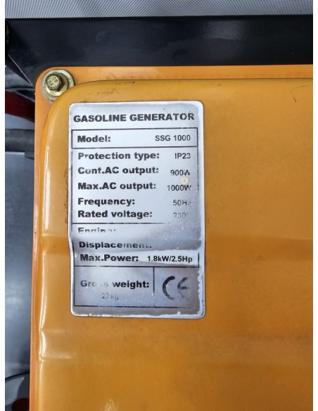 8-8-71272-2-Generador Electricidad Schwarzbach SSG 1000 1000W 