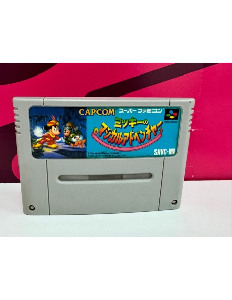 7-7-78380-1-Videojuego Super Nintendo Mickey Mouse The Magical