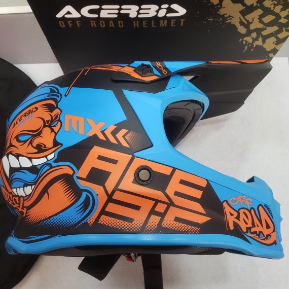 7-7-69814-1-Casco Integral Casco Moto Cross Steel Junior (51-52Cm) SIN USO