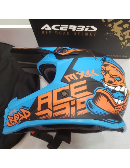 7-7-69814-2-Casco Integral Casco Moto Cross Steel Junior (51-52Cm) SIN USO