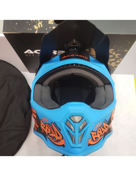 7-7-69814-3-Casco Integral Casco Moto Cross Steel Junior (51-52Cm) SIN USO