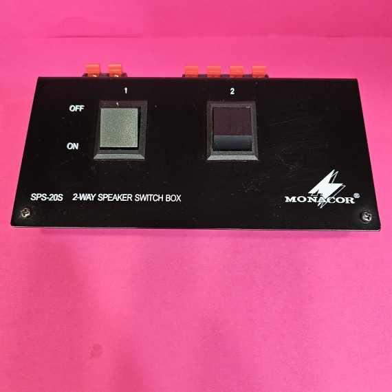 8-8-64900-1-Música profesional MONACOR SPS-20S Caja de conmutación para altavoces