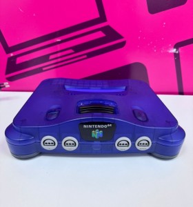 7-7-87259-10-Consola Nintendo 64 Azul