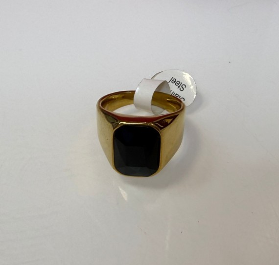 7-9-75690-1-Anillo acero hombre tipo sello piedra negra t 19