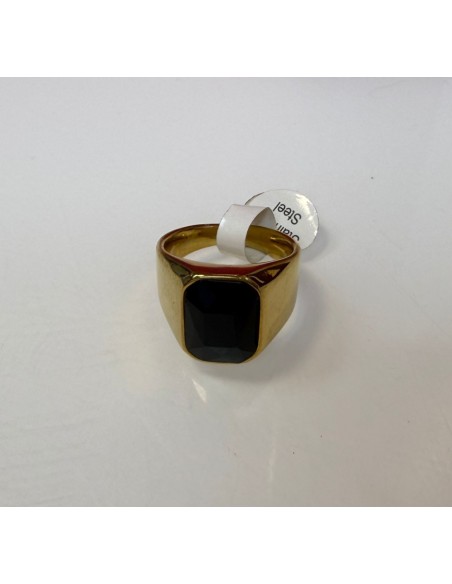 7-9-75690-1-Anillo acero hombre tipo sello piedra negra t 19