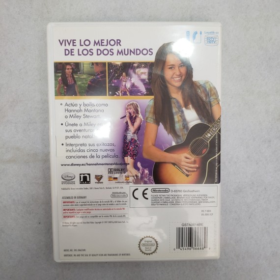 7-7-71252-2-Videojuego Wii Hannah Montana La Pelicula