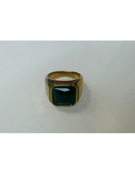 7-9-75688-1-Anillo acero hombre tipo sello piedra negra t 18