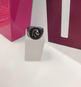 7-9-75661-1-Anillo acero plateado con simbolo de leon T22