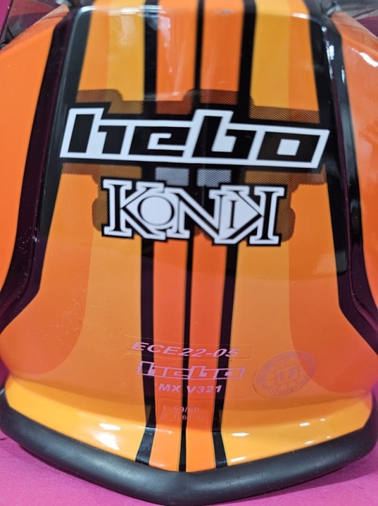 8-8-73073-6-Casco Integral Hebo KONIK MX V321 (TL) Gafas protectoras UNIK