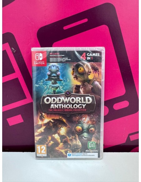 7-7-84111-1-Videojuego Nintendo Switch Oddworld Anthology Precintando