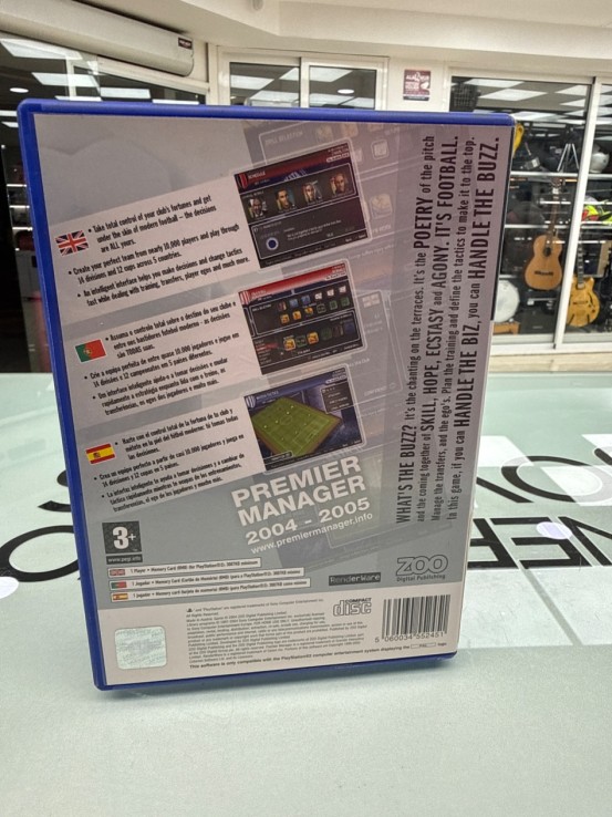 8-8-77350-2-Videojuego PS2 Premier manager 2004-2005