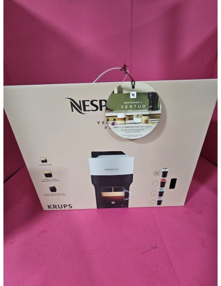 8-8-70383-4-Cafetera Capsulas Nespresso Krups vertuo Pop (poco uso) capsulas