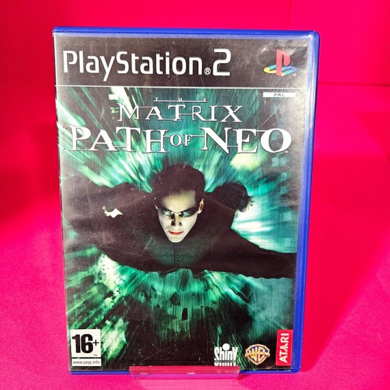 8-8-69893-1-Videojuego PS2 The Matrix:Path Of Neo