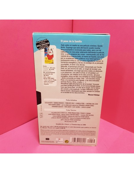 8-8-66664-2-Cine, DVD y películas VHS Todo sobre mi madre