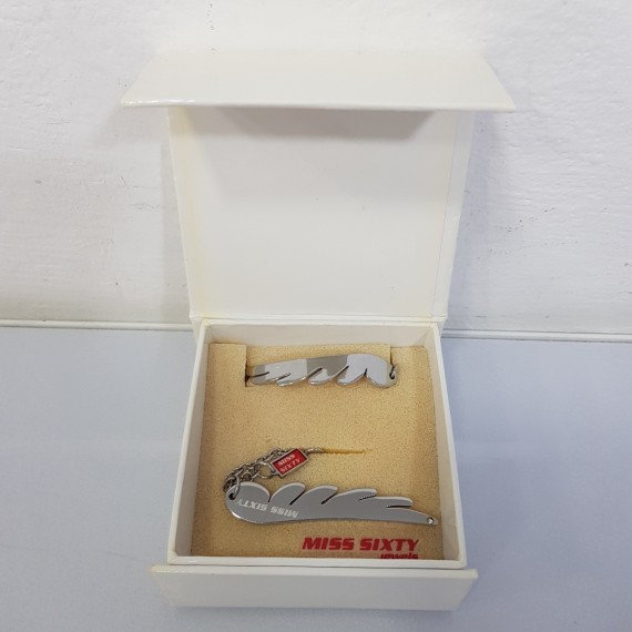 8-8-64455-1-Cadena y Pulsera de Acero Inoxidable Miss Sixty 