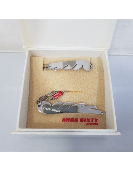 8-8-64455-2-Cadena y Pulsera de Acero Inoxidable Miss Sixty 