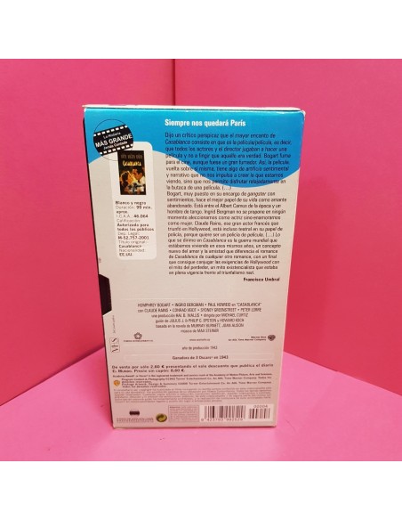 8-8-66663-2-Cine, DVD y películas VHS Casablanca