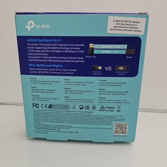 8-8-75214-3-Accesorio ordenador TP-LINK AC600 Mini Wireless