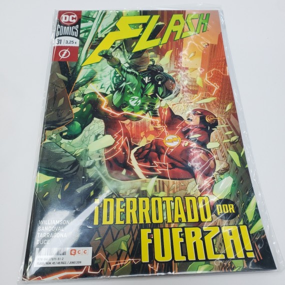 8-9-47235-1-Coleccionismo vintage DC Flash derrotado por fuerza No. 31