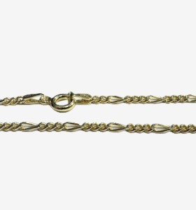 7-1-271883-1-Gargantilla eslabones na de plata de ley 925con baño oro 18K , L 45cm 2