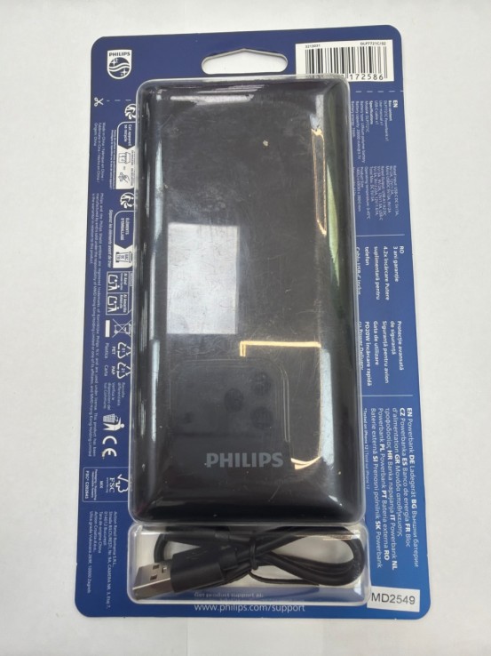 1-1-273675-1-Bateria Portatil Philips 20000mAh (Nuevo)