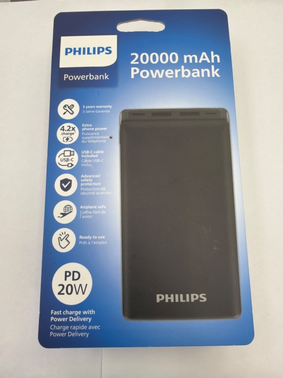 1-1-273675-2-Bateria Portatil Philips 20000mAh (Nuevo)