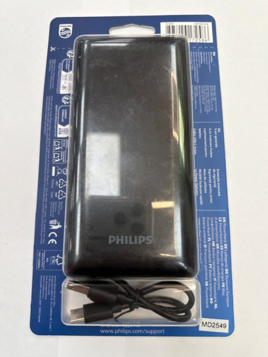 1-1-273674-1-Bateria Portatil Philips 20000mAh (Nuevo)