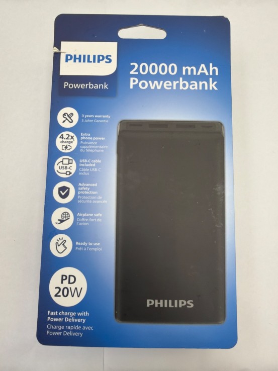 1-1-273673-2-Bateria Portatil Philips 20000mAh (Nuevo)