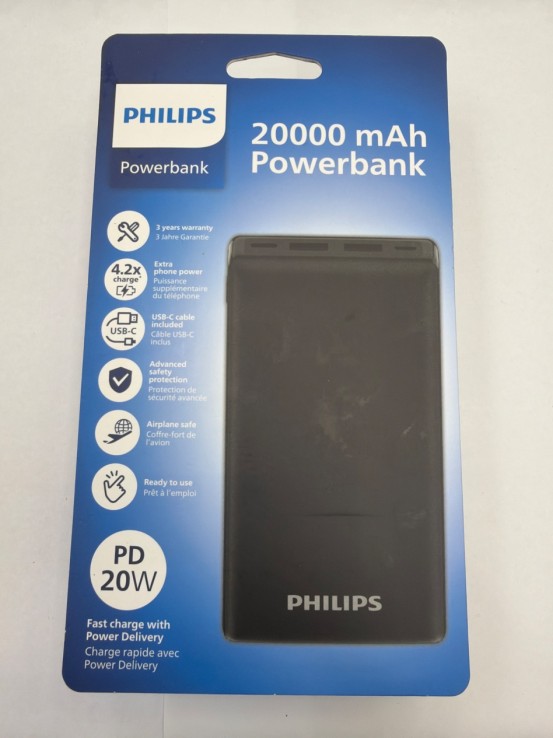 1-1-273671-2-Bateria Portatil Philips 20000mAh (Nuevo)