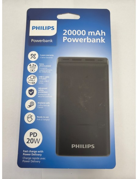 1-1-273671-2-Bateria Portatil Philips 20000mAh (Nuevo)