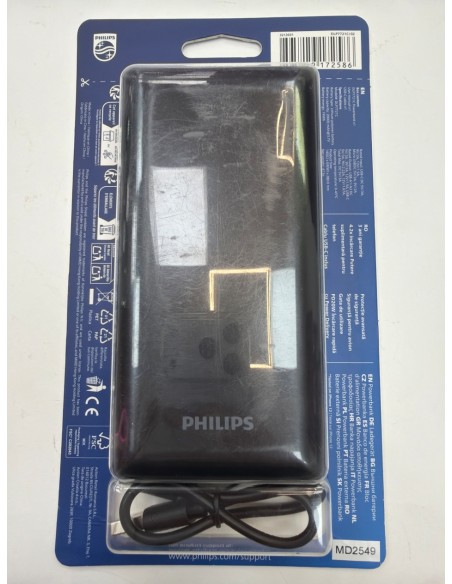 1-1-273648-1-Bateria Portatil Philips Powerbank 20000mAh (Nuevo)