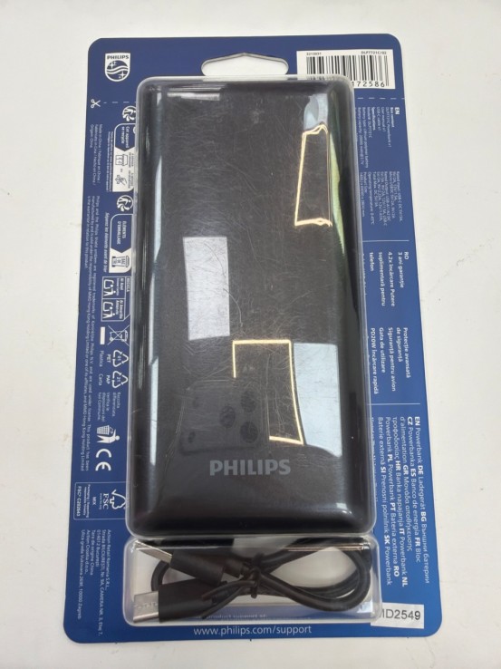 1-1-273646-1-Bateria Portatil Philips Powerbank 20000mAh (Nuevo)