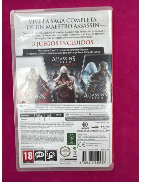 6-6-169557-3-Videojuego Nintendo Switch assassins creed the ezio collection