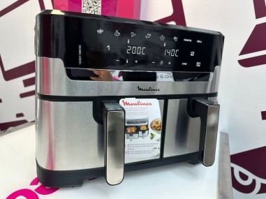 9-9-78037-1-Freidora De Aire Moulinex Dual Easy Fry Grill 8.3 L (sin Uso)