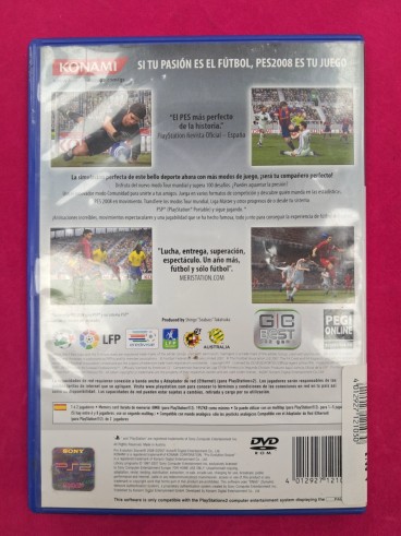 6-6-169360-2-Videojuego PS2 PES 2008