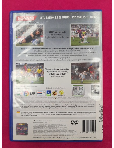 6-6-169360-2-Videojuego PS2 PES 2008