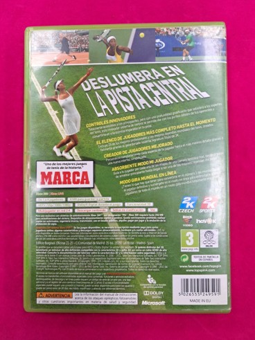 6-6-169487-2-Videojuego Xbox 360 TOPSPIN 4