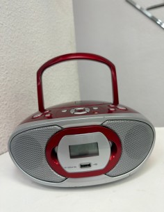 1-1-273678-1-Radio CD Casette CBX 801 Rojo
