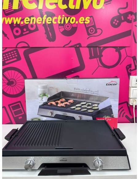 7-7-87948-1-Plancha Vitroceramica GrillLacor Dual 2400w (nueva)