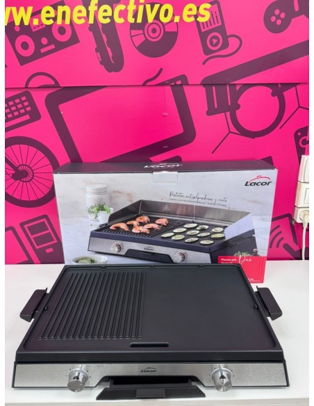 7-7-87948-2-Plancha Vitroceramica GrillLacor Dual 2400w (nueva)