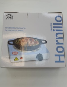 1-1-274013-1-Hornillo Electrico 1 fogon 1000W 7hause NUEVO 
