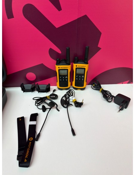 8-8-78714-2-Walkie talkie Motorola TLKR T80 2 unidades