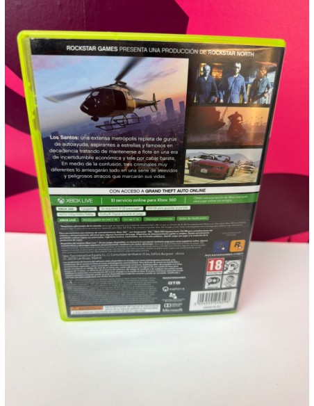 8-8-78753-3-Videojuego Xbox 360 Grand Theft Auto V Five